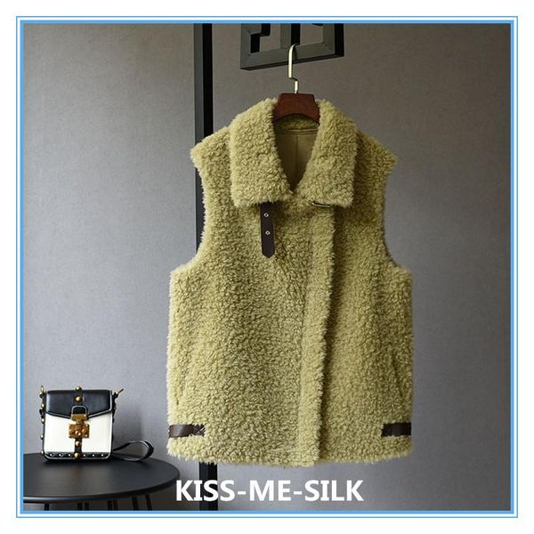women's fur & faux kms latest autumn winter vest lamb sheep shearing coat for women, Black
women's fur & faux kms latest autumn winter vest lamb sheep shearing coat for women, Black