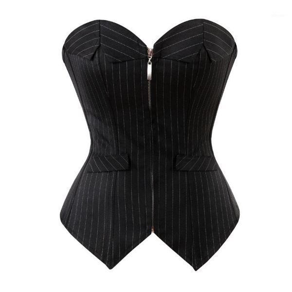 bustiers & corsets fashion women zip corset bustier strapless black striped overbust office lady corselet costume plus size, Black;white
bustiers & corsets fashion women zip corset bustier strapless black striped overbust office lady corselet costume plus size, Black;white