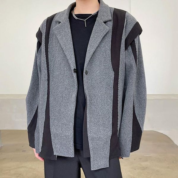 men's wool & blends spring autumn work wear woolen jacket korean fashion patchwork thickened short coat for men 20211 high quality, Black
men's wool & blends spring autumn work wear woolen jacket korean fashion patchwork thickened short coat for men 20211 high quality, Black