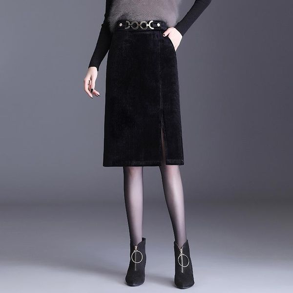 skirts autumn & winter arrival elastic high waist thin simple black gold velvet split all-match women a-line skirt
skirts autumn & winter arrival elastic high waist thin simple black gold velvet split all-match women a-line skirt