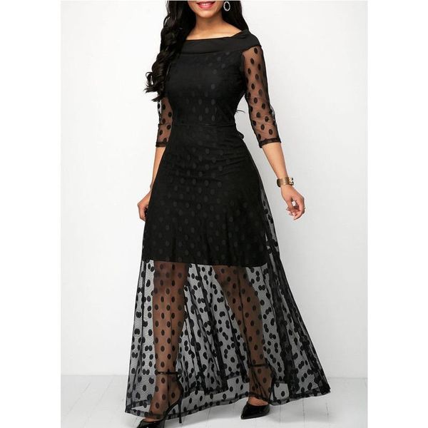casual dresses summer style 2021 women's elegant black polka dot mesh long dress slim beach ladies patchwork tulle lace, Black;gray
casual dresses summer style 2021 women's elegant black polka dot mesh long dress slim beach ladies patchwork tulle lace, Black;gray