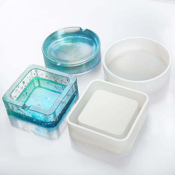 Resin ashtray mold silicone square round geometry ash tray molds ashtrays mould Imported silicone.It is made of imported silicone
Resin ashtray mold silicone square round geometry ash tray molds ashtrays mould Imported silicone.It is made of imported silicone