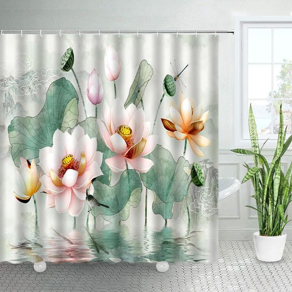 shower curtains pink lotus green leaves chinese style set bird natural flowers landscape bathroom fabric bath curtain decoration
shower curtains pink lotus green leaves chinese style set bird natural flowers landscape bathroom fabric bath curtain decoration
