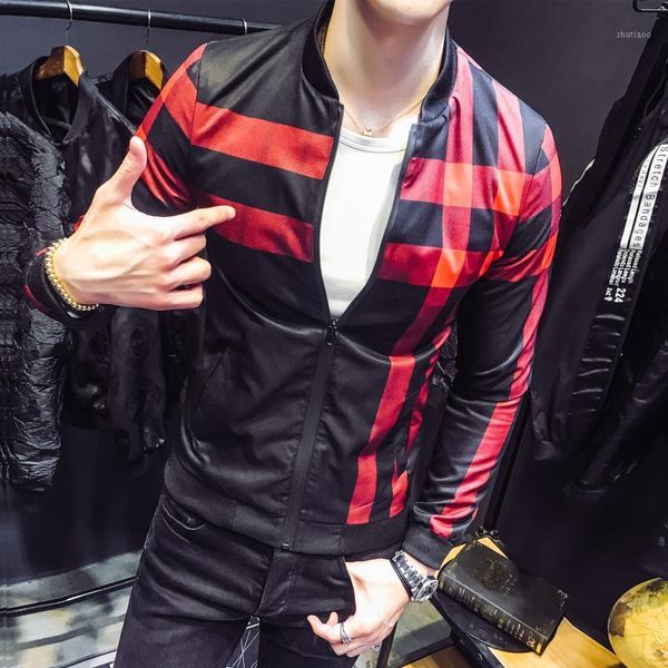 men's jackets men jacket 2021 autumn coat, printed plaid jacket, b333 8850, p75, Black;brown 
men's jackets men jacket 2021 autumn coat, printed plaid jacket, b333 8850, p75, Black;brown