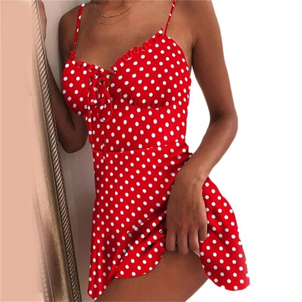 wave point suspender dress ruffle women summer street casual slim thin beach party v neck polka dot dress vestidos, Black;gray
wave point suspender dress ruffle women summer street casual slim thin beach party v neck polka dot dress vestidos, Black;gray