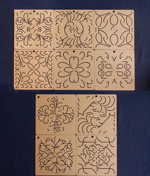 other arts and crafts acrylic sashiko stencil, embroidery pattern, quilt stitch mold, small needle embroidery, 20*20cm/8*8 inches
other arts and crafts acrylic sashiko stencil, embroidery pattern, quilt stitch mold, small needle embroidery, 20*20cm/8*8 inches
