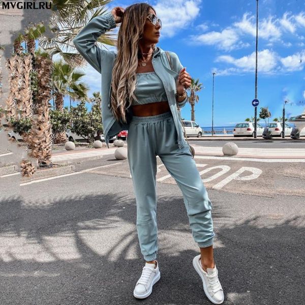 women's two piece pants mvgirlru solid color cotton tracksuit women set clothes hooded sweatshirt zipper hoodie three femme suits, White
women's two piece pants mvgirlru solid color cotton tracksuit women set clothes hooded sweatshirt zipper hoodie three femme suits, White