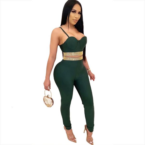 2021 new ladies strap sparkly green two piece bandage celebrity designer fashion women's set 81n3, Black;white
2021 new ladies strap sparkly green two piece bandage celebrity designer fashion women's set 81n3, Black;white