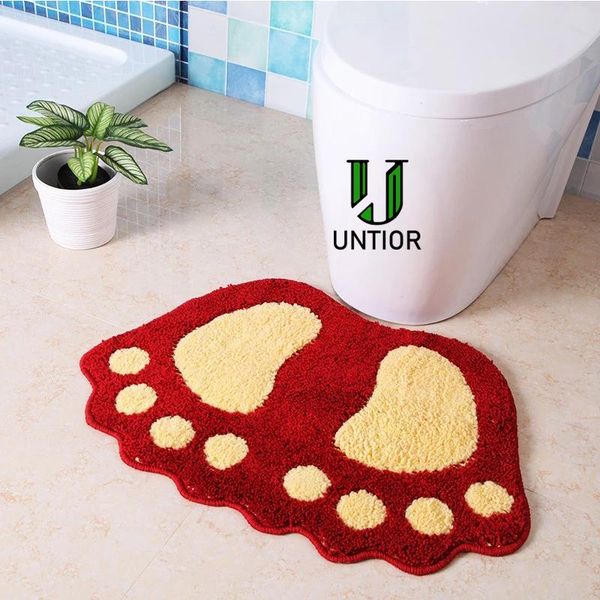 bath mats untior foot print non-slip bathroom carpet microfiber mini rug pad carpets 40x60cm/48x67cm
bath mats untior foot print non-slip bathroom carpet microfiber mini rug pad carpets 40x60cm/48x67cm