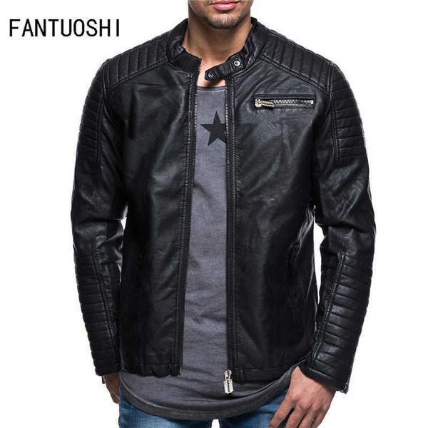 leather jacket men 2020 new autumn motorcycle leather jacket men design stand collar casual slim men's leather jackets coats men p0813, Black
leather jacket men 2020 new autumn motorcycle leather jacket men design stand collar casual slim men's leather jackets coats men p0813, Black