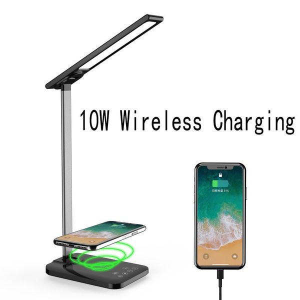 led desk lamp - office desk lamps with wireless rechargeable and usb charging port dimmable eye-caring for working, reading
led desk lamp - office desk lamps with wireless rechargeable and usb charging port dimmable eye-caring for working, reading