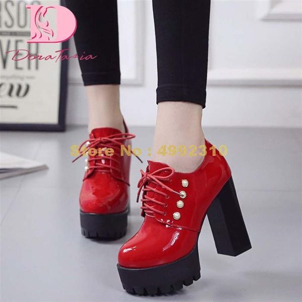 dress shoes fashion female spring platform pumps thick high heels shoelace women office daily, Black
dress shoes fashion female spring platform pumps thick high heels shoelace women office daily, Black