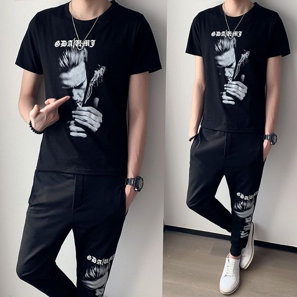 new tracksuit slim fit outfits short sleeve t shirt 2 and pant 2021 fashion two piece set men id52, Gray
new tracksuit slim fit outfits short sleeve t shirt 2 and pant 2021 fashion two piece set men id52, Gray