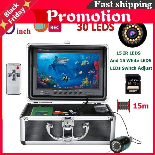 fish finder 9" hd 1080p recording underwater fishing camera 15pcs white leds+15pcs ir leds with 16g card
fish finder 9" hd 1080p recording underwater fishing camera 15pcs white leds+15pcs ir leds with 16g card