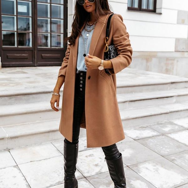 women's wool & blends women long coat winter elegant office lady overcoat plus size sleeve quality woolen fashion windbreaker nice, Black
women's wool & blends women long coat winter elegant office lady overcoat plus size sleeve quality woolen fashion windbreaker nice, Black