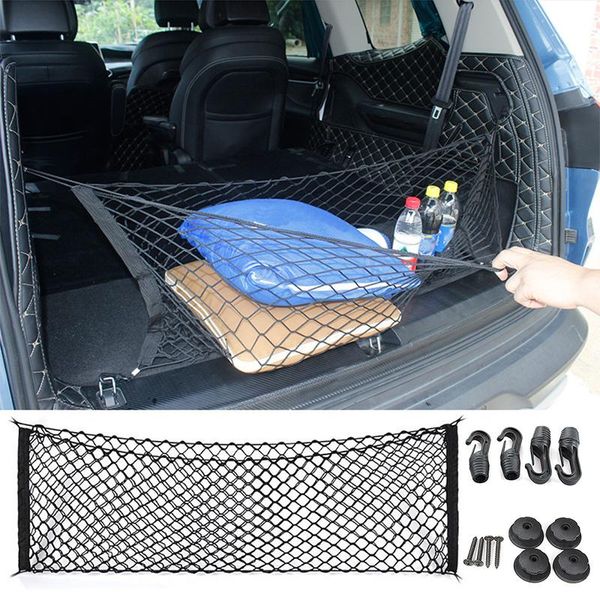 car organizer universal rear trunk boot pocket cargo net mesh storage receive arrange 92.5cm*42cm
car organizer universal rear trunk boot pocket cargo net mesh storage receive arrange 92.5cm*42cm