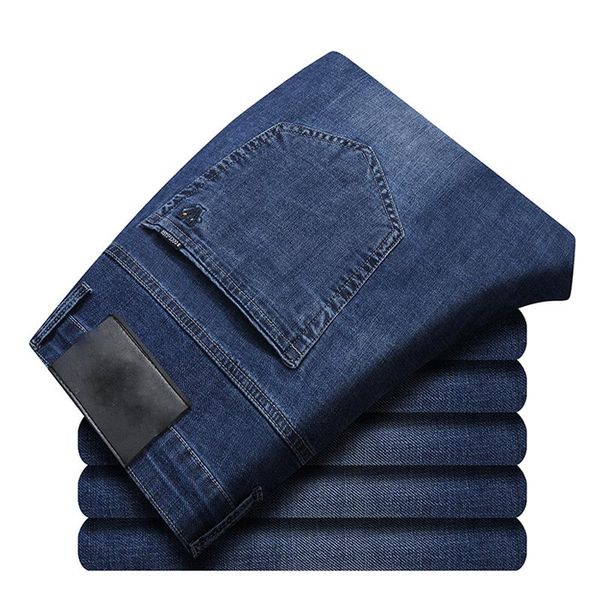 men's jeans 29-40 stretch spring summer thin straight-leg boutique business casual loose large size cotton denim trousers, Blue
men's jeans 29-40 stretch spring summer thin straight-leg boutique business casual loose large size cotton denim trousers, Blue