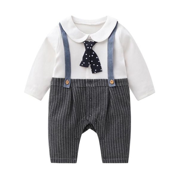 jumpsuits baby clothing 2021 spring summer fashion boy gentleman romper long-sleeve striped fake sling born clothes, Blue
jumpsuits baby clothing 2021 spring summer fashion boy gentleman romper long-sleeve striped fake sling born clothes, Blue
