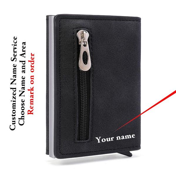 card holders bisi goro men's solid zipper rfid anti-theft magnet strong adsorption business bank holder small wallet box purse, Brown;gray
card holders bisi goro men's solid zipper rfid anti-theft magnet strong adsorption business bank holder small wallet box purse, Brown;gray
