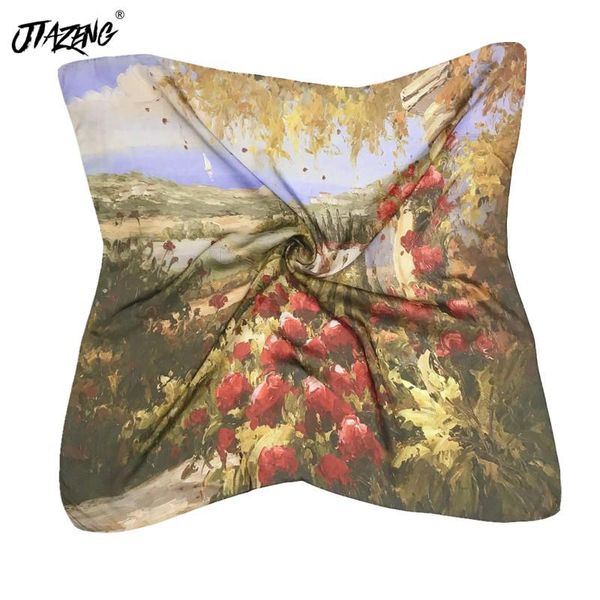 scarves pastoral luxury silk scarf women euramerican fashion head wrap soft shawl accessories 70*70cm handkerchief 2021, Blue;gray
scarves pastoral luxury silk scarf women euramerican fashion head wrap soft shawl accessories 70*70cm handkerchief 2021, Blue;gray