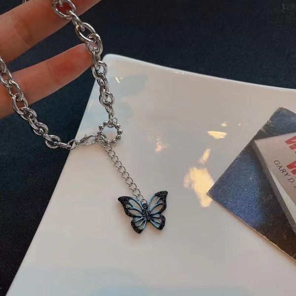 chokers fashion necklaces for women pendant hollow out butterfly metal titanium steel hip-hop bowknot clavicle chain collar statement, Golden;silver
chokers fashion necklaces for women pendant hollow out butterfly metal titanium steel hip-hop bowknot clavicle chain collar statement, Golden;silver