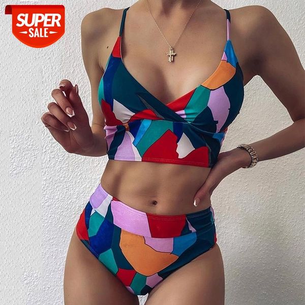 high waist color block swimsuit women colorful two piece suit bikinis 2021 summer new #ml0w, White;black
high waist color block swimsuit women colorful two piece suit bikinis 2021 summer new #ml0w, White;black