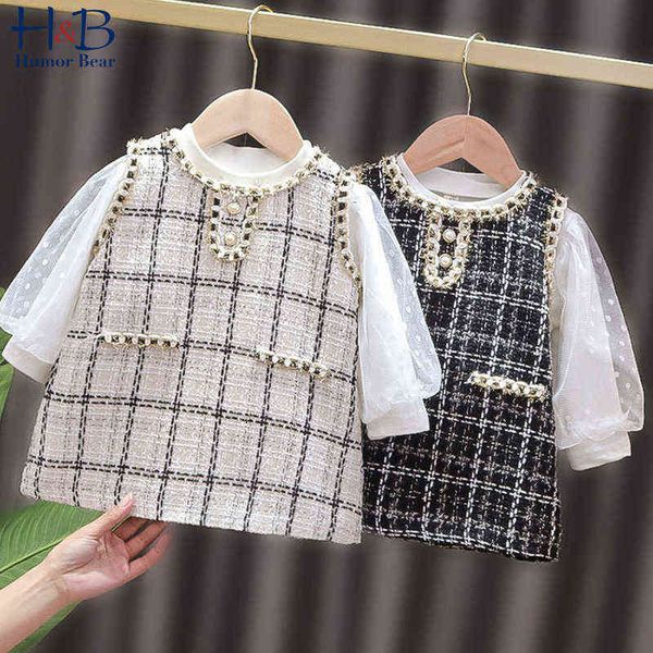 humor bear baby dress new spring autumn mesh long sleeve shirt +sleeveless plaid princess dress 2pcs toddler clothes g1129, Red;yellow
humor bear baby dress new spring autumn mesh long sleeve shirt +sleeveless plaid princess dress 2pcs toddler clothes g1129, Red;yellow