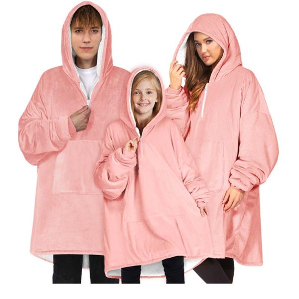 family matching outfits pure color outfit 2021 silver wool loose zipper puller cap home blanket hoodie can wear blankets, Blue
family matching outfits pure color outfit 2021 silver wool loose zipper puller cap home blanket hoodie can wear blankets, Blue