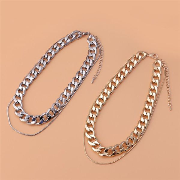 chokers timeonly exaggerated multi layered snake necklace chunky curb hollow metal for women hip hop party jewellery, Golden;silver
chokers timeonly exaggerated multi layered snake necklace chunky curb hollow metal for women hip hop party jewellery, Golden;silver
