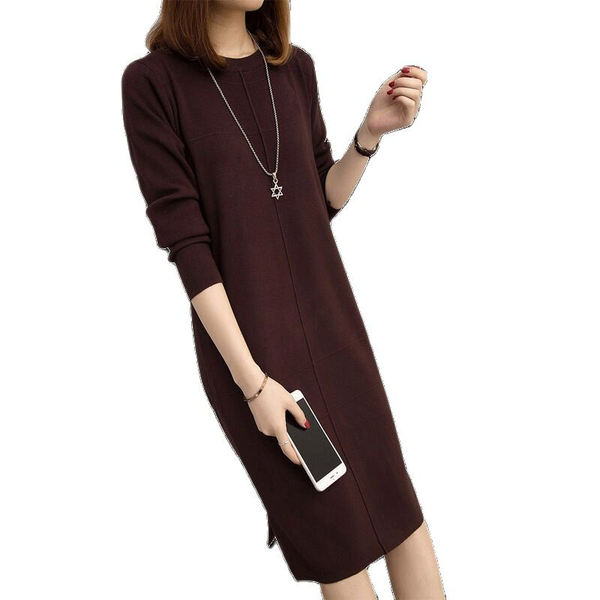women's sweaters 2021 autumn winter inside ride dress female fashion long sweater women loose round neck warm knitted bottoming shirt, White;black
women's sweaters 2021 autumn winter inside ride dress female fashion long sweater women loose round neck warm knitted bottoming shirt, White;black