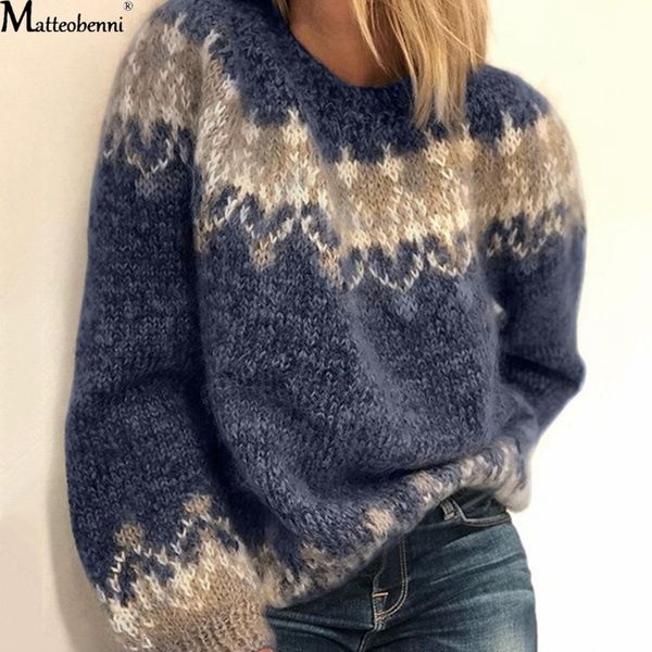 2021 new winter loose women pullover vintage long sleeve autumn casual female knitted outerwear warm sweater cqs7, White;black
2021 new winter loose women pullover vintage long sleeve autumn casual female knitted outerwear warm sweater cqs7, White;black