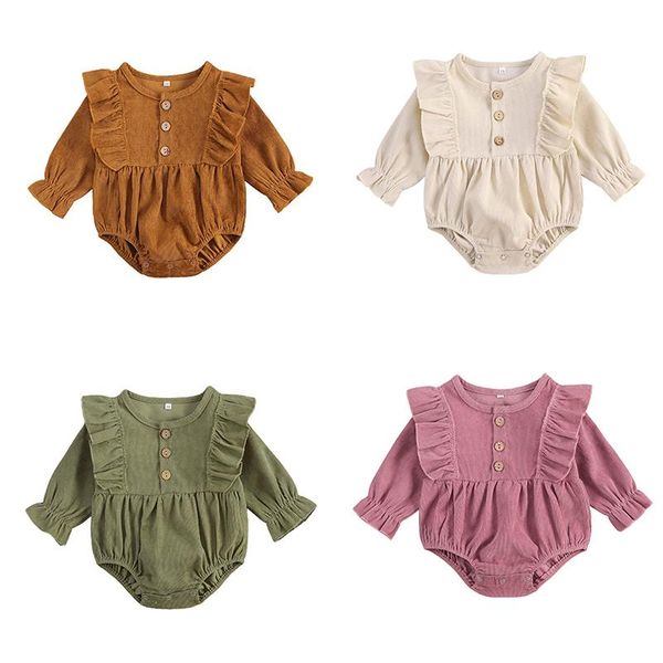 0-18m newborn baby girls boys button ruffles long sleeve button solid jumpsuits clothing, Blue
0-18m newborn baby girls boys button ruffles long sleeve button solid jumpsuits clothing, Blue