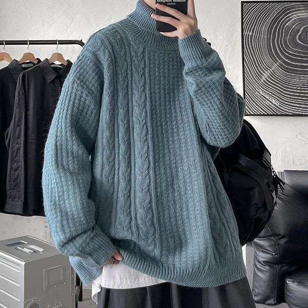 men's sweaters neploha 2021 autumn winter solid color turtleneck sweater casual vantage warm pullover loose long sleeve male, White;black
men's sweaters neploha 2021 autumn winter solid color turtleneck sweater casual vantage warm pullover loose long sleeve male, White;black