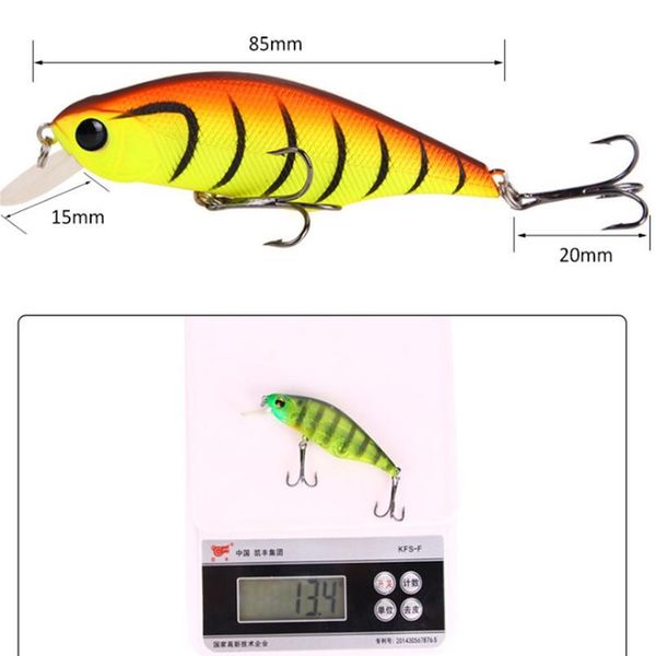1pcs minnow fishing lure hard artificial bait 8.5cm/13.4g pesca hooks fishing wobbler tackle japan swimbait for bass per jllhjd
1pcs minnow fishing lure hard artificial bait 8.5cm/13.4g pesca hooks fishing wobbler tackle japan swimbait for bass per jllhjd