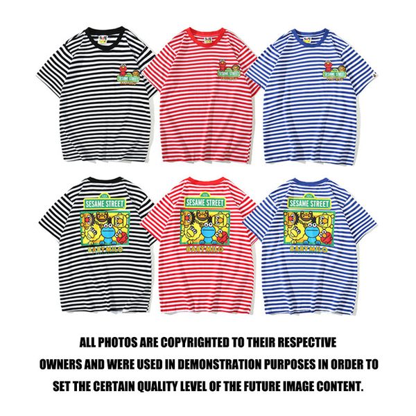 chao brand cartoon round neck 2021 summer printed men's and women's large short sleeve casual stripe t-shirt, White
chao brand cartoon round neck 2021 summer printed men's and women's large short sleeve casual stripe t-shirt, White