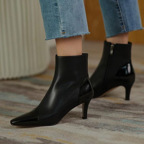 boots iconfeel brand dress women winter 2021 fashion ankle french chaussure femme zapatos mujer scarpe donna genuine leath, Black
boots iconfeel brand dress women winter 2021 fashion ankle french chaussure femme zapatos mujer scarpe donna genuine leath, Black