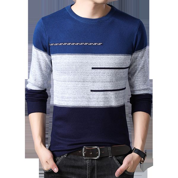 2021 new brand male knitted striped slim sweaters o-neck mens knitwear clothes men winter sweater 4b9a, White;black
2021 new brand male knitted striped slim sweaters o-neck mens knitwear clothes men winter sweater 4b9a, White;black