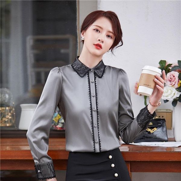 women's blouses & shirts spring autumn fashion elegant black women ol styles professional business work wear blouse clothes, White
women's blouses & shirts spring autumn fashion elegant black women ol styles professional business work wear blouse clothes, White