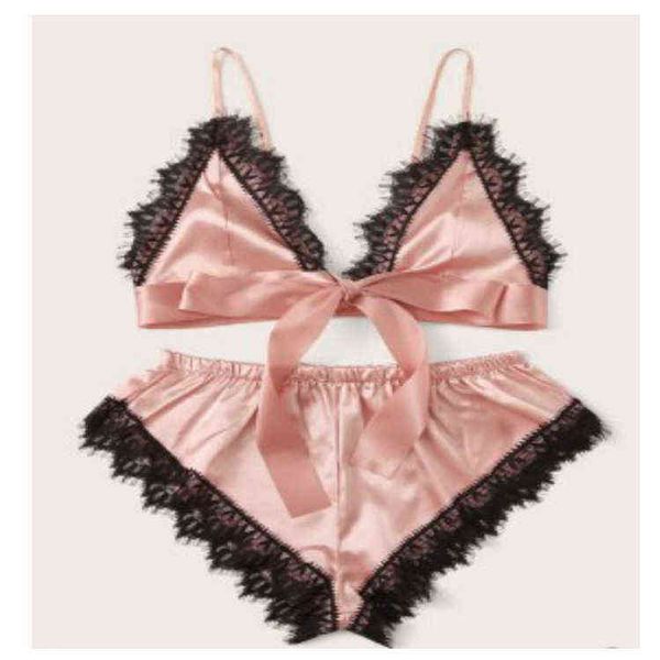 customized production of suspenders two-piece suit pajamas lingerie 211203, Black;white
customized production of suspenders two-piece suit pajamas lingerie 211203, Black;white