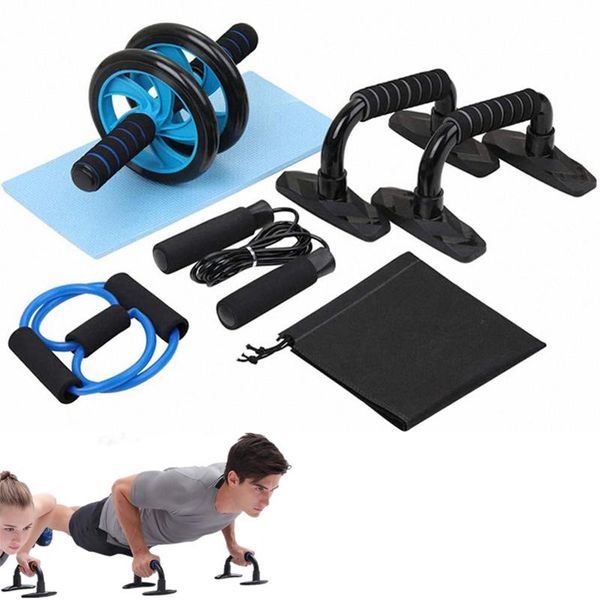 5-in-1 portable ab wheel roller kit jump rope spring exerciser push-up bar for home fitness equipment trainer gym body building
5-in-1 portable ab wheel roller kit jump rope spring exerciser push-up bar for home fitness equipment trainer gym body building
