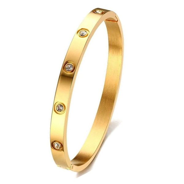 bracelet kajia titanium steel buckle bracelet open diamond bracelet gold clip full diamond, Black
bracelet kajia titanium steel buckle bracelet open diamond bracelet gold clip full diamond, Black