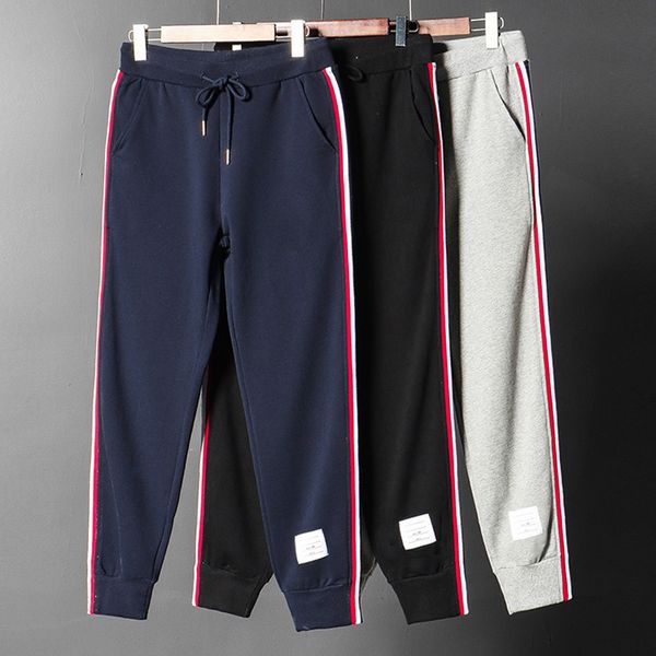 high version fog spring autumn ribbon striped pure cotton guard pants sports and leisure men's leggings pants fashion, Black
high version fog spring autumn ribbon striped pure cotton guard pants sports and leisure men's leggings pants fashion, Black