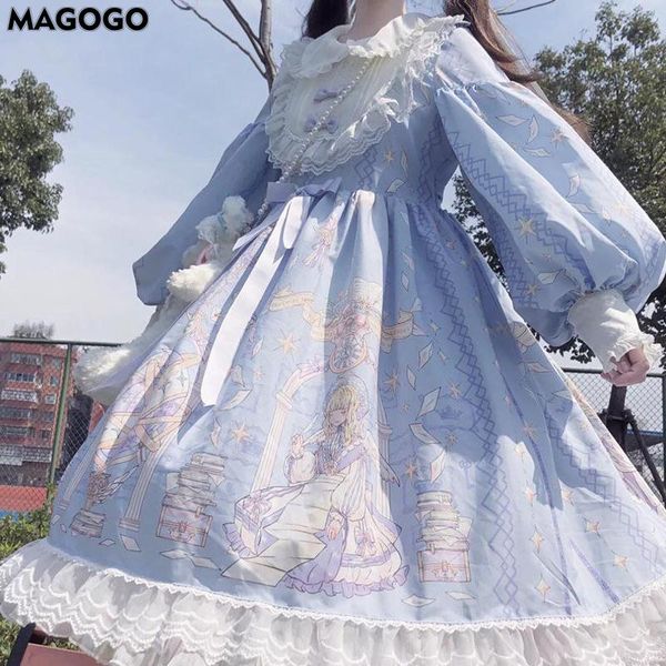 casual dresses magogo lolita style sweet dress women costume soft sister princess kawaii cute for girls, Black;gray
casual dresses magogo lolita style sweet dress women costume soft sister princess kawaii cute for girls, Black;gray