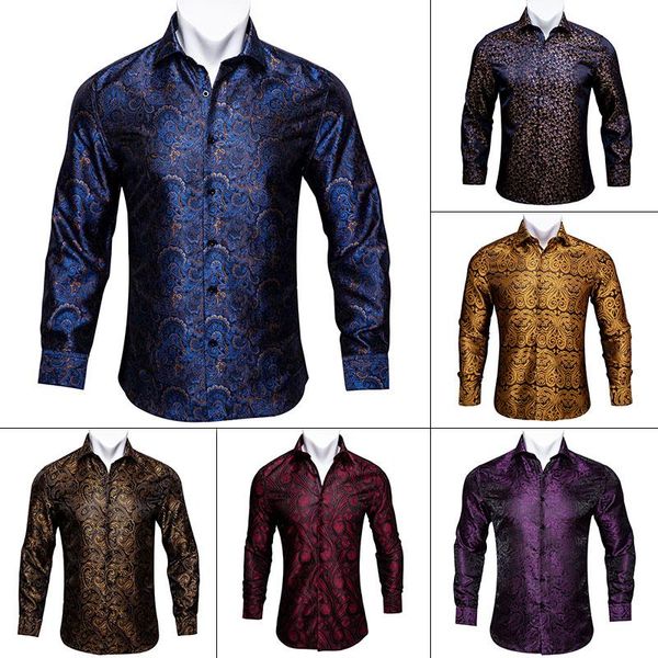 men's casual shirts barry.wang luxury silk paisley men shirt long sleeve slim vintage white purple black spring autumn dress party male, White;black
men's casual shirts barry.wang luxury silk paisley men shirt long sleeve slim vintage white purple black spring autumn dress party male, White;black