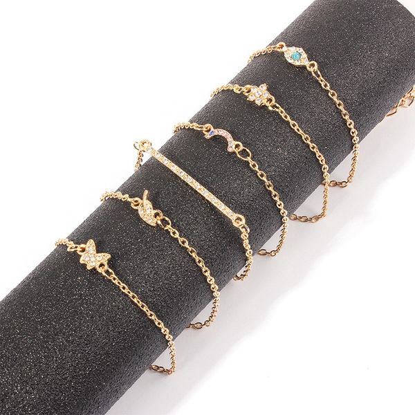 b0932 european and american creative versatile rainbow butterfly lady's personalized fashion bracelet set, Golden;silver
b0932 european and american creative versatile rainbow butterfly lady's personalized fashion bracelet set, Golden;silver