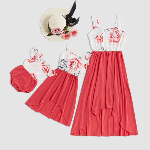2021 new large flower stitching irregular skirt drs for parents and children, Blue
2021 new large flower stitching irregular skirt drs for parents and children, Blue