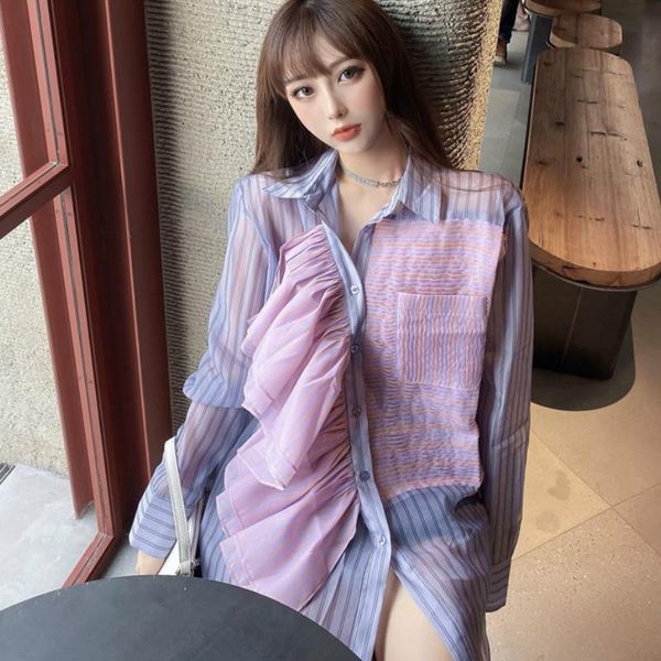 fairy long-sleeved chiffon shirts ruffles blouses female autumn loose pleated single-breasted lotus cardigan crop blusas mujer, White
fairy long-sleeved chiffon shirts ruffles blouses female autumn loose pleated single-breasted lotus cardigan crop blusas mujer, White