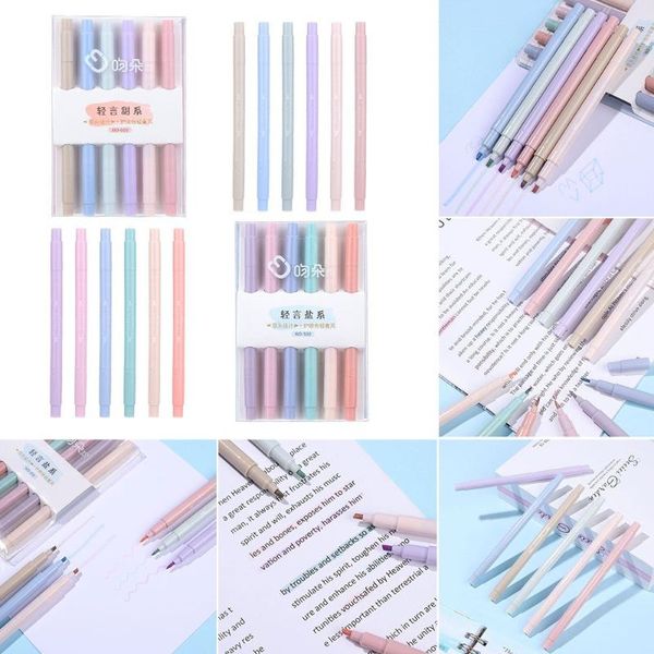 highlighters 6pcs/set office supplies creativity graffiti stationery painting fluorescent pen art marker highlighter pens, Black;red
highlighters 6pcs/set office supplies creativity graffiti stationery painting fluorescent pen art marker highlighter pens, Black;red