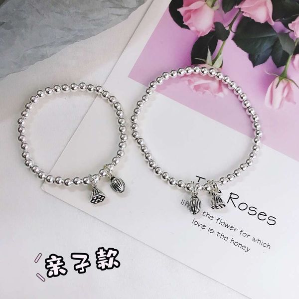strands s925 silver bracelet female lotus seed two generations inherit the fashion of mother daughter hand string, Black
strands s925 silver bracelet female lotus seed two generations inherit the fashion of mother daughter hand string, Black