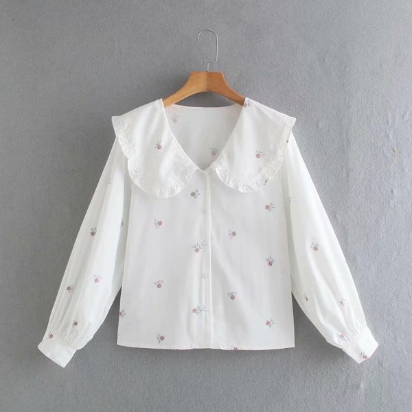 women's blouses & shirts casual women spring turn down collar blouse preppy style puff sleeve floral print sweet nx2125, White
women's blouses & shirts casual women spring turn down collar blouse preppy style puff sleeve floral print sweet nx2125, White